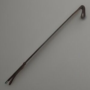 Vintage County Made In England Riding Crop Hunt Whip Leather / Braided Nylon 27"